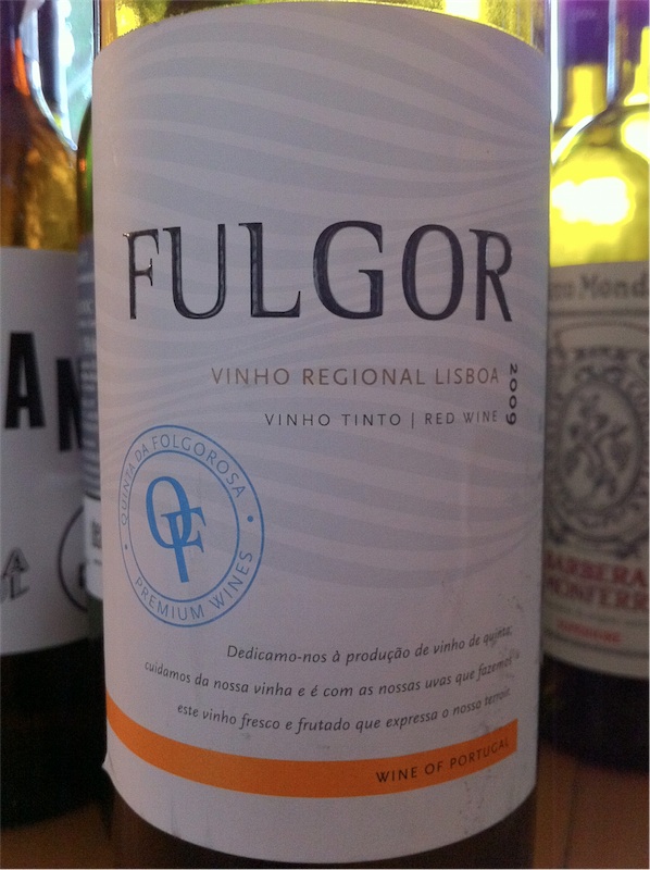 6. Fulgor, Vinho Regional Lisboa, 2009, 13,5%